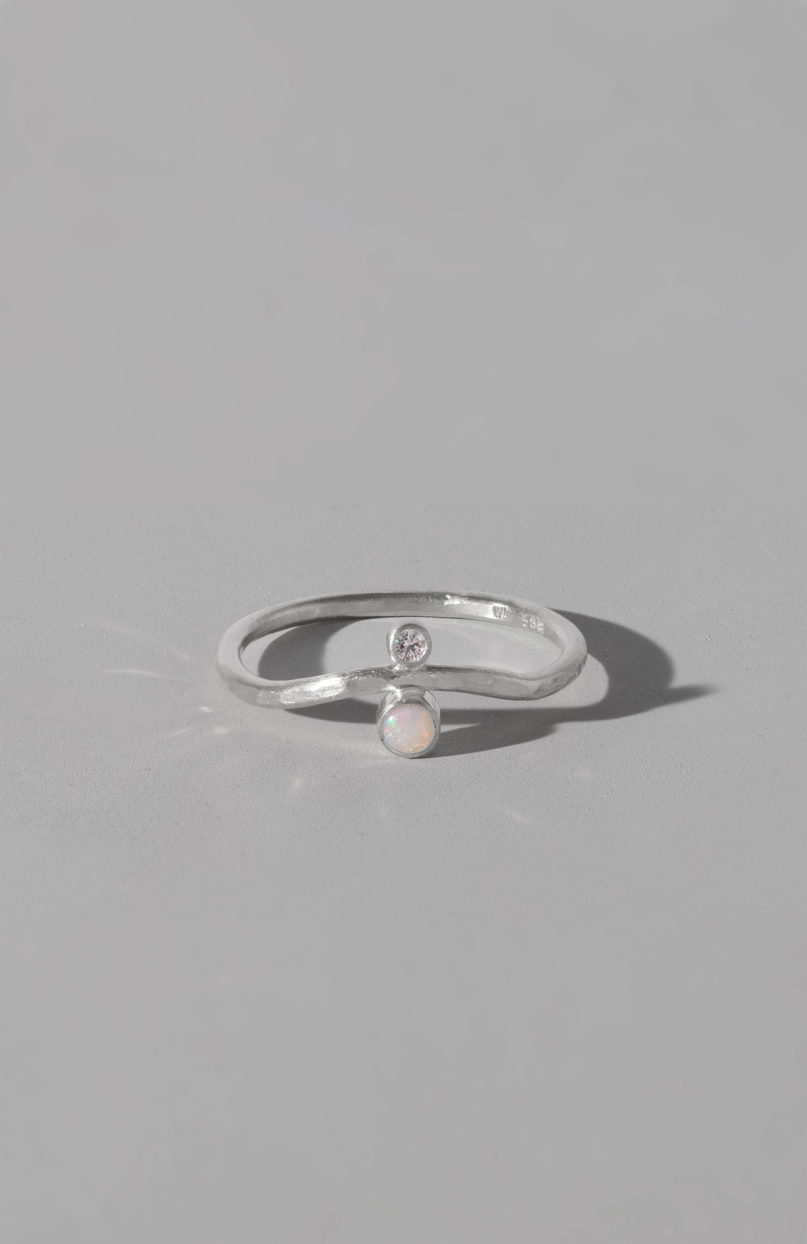Diamond Opal Ring