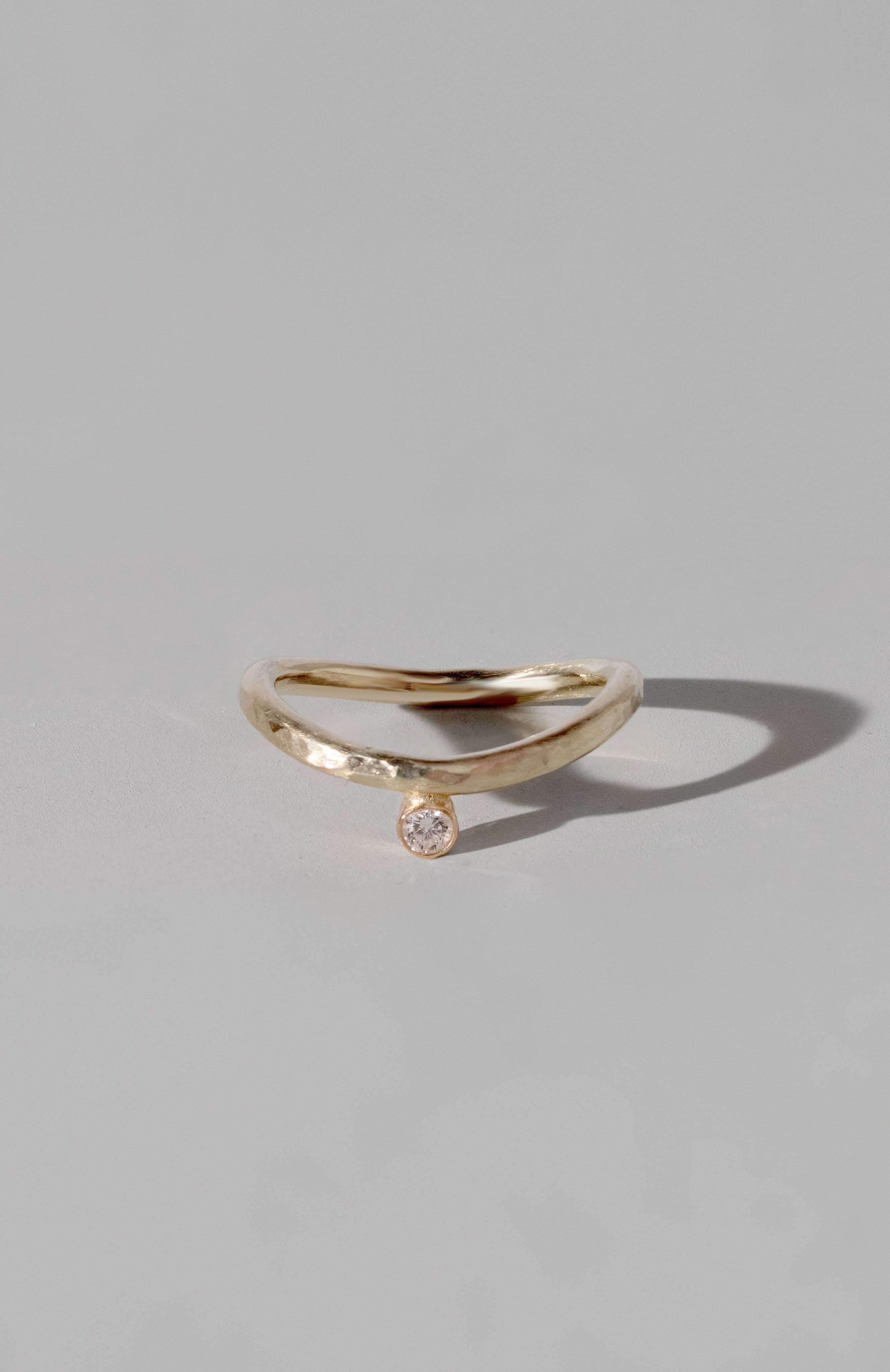 Wavey Ring - Side Placed Diamond