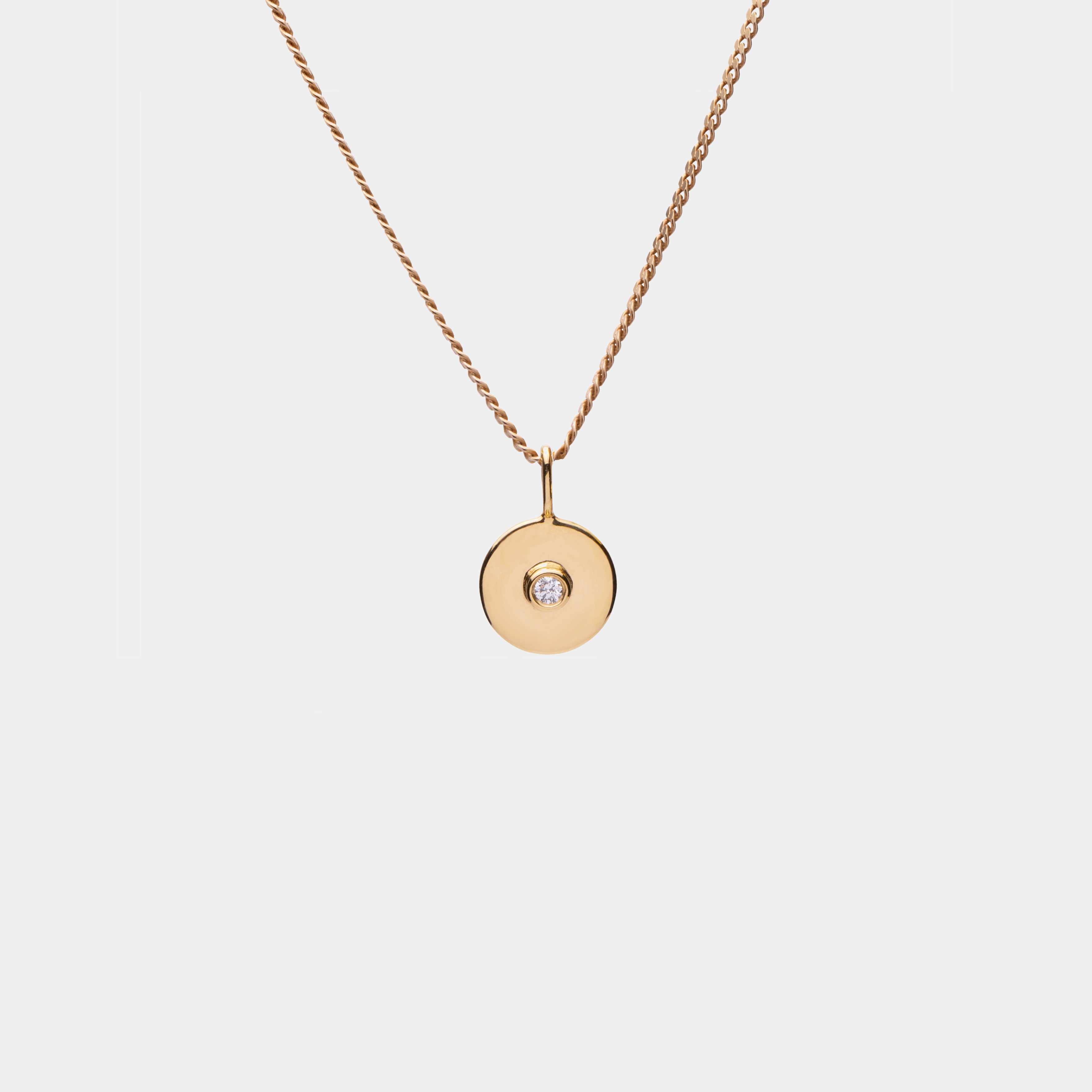Semi Sapphire Pendant Necklace
